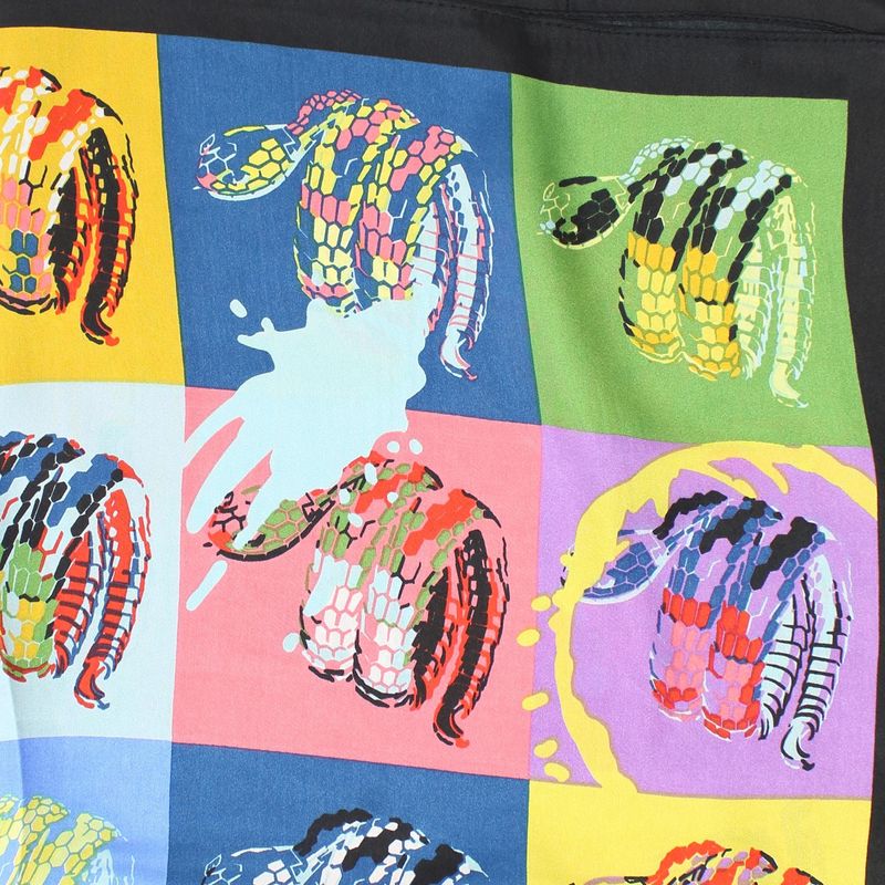Fashion, accesorii si bijuterii - Femei - Accesorii femei - Esarfe si fulare femei - Batic dama, Buticcochet, dimensiune 60x60 cm, 60% poliester 40% matase, Multicolor - ES2047 - Infinity.ro