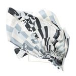 Fashion, accesorii si bijuterii - Femei - Accesorii femei - Esarfe si fulare femei - Batic dama, Buticcochet, dimensiune 60x60 cm, 60% poliester 40% matase, imprimeu cu cai, Gri - ES2051 - Infinity.ro