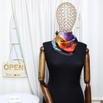 Fashion, accesorii si bijuterii - Femei - Accesorii femei - Esarfe si fulare femei - Batic dama, Buticcochet, dimensiune 60x60 cm, 60% poliester 40% matase, Multicolor - ES2047 - Infinity.ro