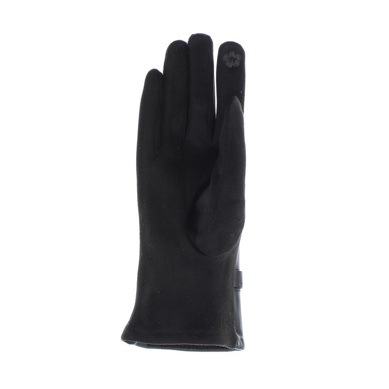 Fashion, accesorii si bijuterii - Femei - Accesorii femei - Manusi femei - Manusi dama, de iarna, din 90% poliester 10% spandex, ButicCochet, cu catarama, One size, Negru - MA208 - Infinity.ro