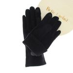 Fashion, accesorii si bijuterii - Femei - Accesorii femei - Manusi femei - Manusi dama, de iarna, din 70% viscoza 30% lana, ButicCochet, model floral, One size, Negru - MA222 - Infinity.ro