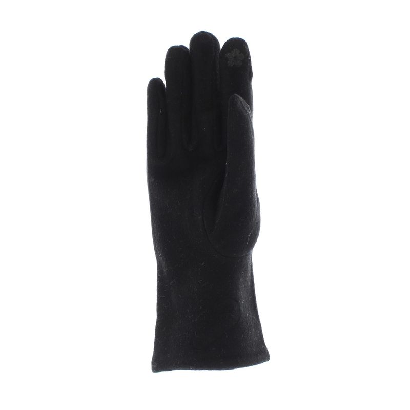 Fashion, accesorii si bijuterii - Femei - Accesorii femei - Manusi femei - Manusi dama, de iarna, din 70% viscoza 30% lana, ButicCochet, model floral, One size, Negru - MA222 - Infinity.ro