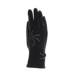 Fashion, accesorii si bijuterii - Femei - Accesorii femei - Manusi femei - Manusi dama, de iarna, din 70% viscoza 30% lana, ButicCochet, model floral, One size, Negru - MA222 - Infinity.ro