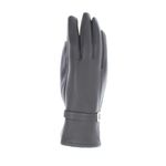 Fashion, accesorii si bijuterii - Femei - Accesorii femei - Manusi femei - Manusi dama, de iarna, din 90% poliester 10% spandex, ButicCochet, cu catarama, One size, Gri - MA214 - Infinity.ro