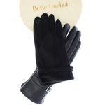 Fashion, accesorii si bijuterii - Femei - Accesorii femei - Manusi femei - Manusi dama, de iarna, din 90% poliester 10% spandex, ButicCochet, cu catarama, One size, Negru - MA208 - Infinity.ro