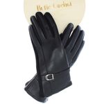 Fashion, accesorii si bijuterii - Femei - Accesorii femei - Manusi femei - Manusi dama, de iarna, din 90% poliester 10% spandex, ButicCochet, cu catarama, One size, Negru - MA208 - Infinity.ro
