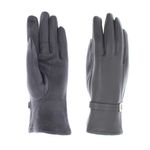 Fashion, accesorii si bijuterii - Femei - Accesorii femei - Manusi femei - Manusi dama, de iarna, din 90% poliester 10% spandex, ButicCochet, cu catarama, One size, Gri - MA214 - Infinity.ro