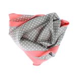 Fashion, accesorii si bijuterii - Femei - Accesorii femei - Esarfe si fulare femei - Batic dama, Buticcochet, dimensiune 60x60 cm, 60% poliester 40% matase, cu buline mici, Gri - ES1896 - Infinity.ro