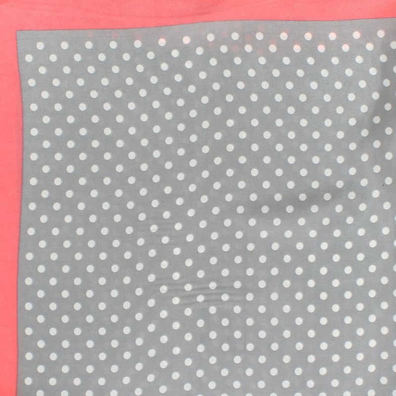 Fashion, accesorii si bijuterii - Femei - Accesorii femei - Esarfe si fulare femei - Batic dama, Buticcochet, dimensiune 60x60 cm, 60% poliester 40% matase, cu buline mici, Gri - ES1896 - Infinity.ro
