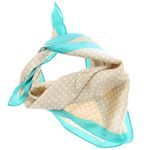Fashion, accesorii si bijuterii - Femei - Accesorii femei - Esarfe si fulare femei - Batic dama, Buticcochet, dimensiune 60x60 cm, 60% poliester 40% matase, cu buline mici, Bej - ES1895 - Infinity.ro