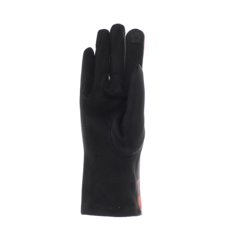 Fashion, accesorii si bijuterii - Femei - Accesorii femei - Manusi femei - Manusi dama, de iarna, din 70% viscoza 30% lana, ButicCochet, cu degete, ciucure, One size, Rosu - MA197 - Infinity.ro