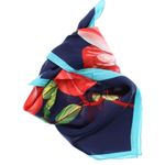 Fashion, accesorii si bijuterii - Femei - Accesorii femei - Esarfe si fulare femei - Batic dama, Buticcochet, dimensiune 60x60 cm, 60% poliester 40% matase, cu flori, Bleumarin - ES1892 - Infinity.ro