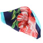 Fashion, accesorii si bijuterii - Femei - Accesorii femei - Esarfe si fulare femei - Batic dama, Buticcochet, dimensiune 60x60 cm, 60% poliester 40% matase, cu flori, Bleumarin - ES1892 - Infinity.ro