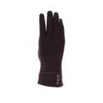 Fashion, accesorii si bijuterii - Femei - Accesorii femei - Manusi femei - Manusi dama, de iarna, cu degete, ButicCochet, cu nasturi, Maro inchis - MA131 - Infinity.ro