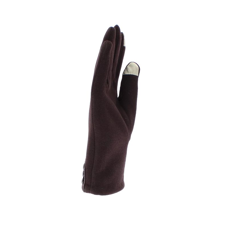 Fashion, accesorii si bijuterii - Femei - Accesorii femei - Manusi femei - Manusi dama, de iarna, cu degete, ButicCochet, cu nasturi, Maro inchis - MA131 - Infinity.ro