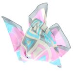 Fashion, accesorii si bijuterii - Femei - Accesorii femei - Esarfe si fulare femei - Batic dama, Buticcochet, dimensiune 60x60 cm, 60% poliester 40% matase, model floral, Gri - ES1875 - Infinity.ro