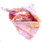 Fashion, accesorii si bijuterii - Femei - Accesorii femei - Esarfe si fulare femei - Batic dama, Buticcochet, dimensiune 60x60 cm, 60% poliester 40% matase, imprimeu floral stilizat, Mov - ES1886 - Infinity.ro