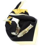 Fashion, accesorii si bijuterii - Femei - Accesorii femei - Esarfe si fulare femei - Batic dama, Buticcochet, dimensiune 60x60 cm, 60% poliester 40% matase, model floral, Negru - ES1872 - Infinity.ro