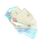 Fashion, accesorii si bijuterii - Femei - Accesorii femei - Esarfe si fulare femei - Batic dama, Buticcochet, dimensiune 60x60 cm, 60% poliester 40% matase, imprimeu floral, Albastru - ES1862 - Infinity.ro