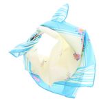 Fashion, accesorii si bijuterii - Femei - Accesorii femei - Esarfe si fulare femei - Batic dama, Buticcochet, dimensiune 60x60 cm, 60% poliester 40% matase, imprimeu floral, Albastru - ES1862 - Infinity.ro