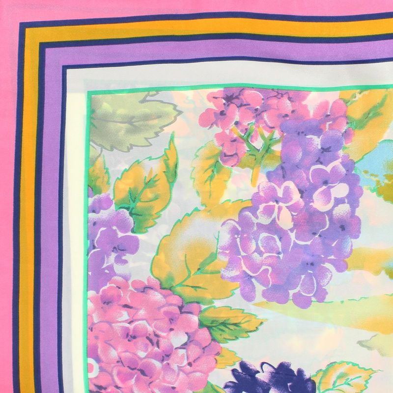 Fashion, accesorii si bijuterii - Femei - Accesorii femei - Esarfe si fulare femei - Batic dama, Buticcochet, dimensiune 60x60 cm, 60% poliester 40% matase, imprimeu floral, Roz - ES1855 - Infinity.ro