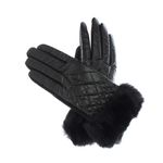 Fashion, accesorii si bijuterii - Femei - Accesorii femei - Manusi femei - Manusi dama, de iarna, din 70% viscoza 30% lana, ButicCochet, cu degete, One size, Negru - MA179 - Infinity.ro