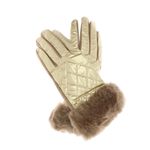 Fashion, accesorii si bijuterii - Femei - Accesorii femei - Manusi femei - Manusi dama, de iarna, din 70% viscoza 30% lana, ButicCochet, cu degete, One size, Auriu - MA180 - Infinity.ro