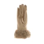 Fashion, accesorii si bijuterii - Femei - Accesorii femei - Manusi femei - Manusi dama, de iarna, din 70% viscoza 30% lana, ButicCochet, cu degete, One size, Auriu - MA180 - Infinity.ro