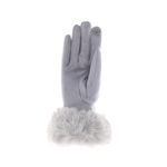 Fashion, accesorii si bijuterii - Femei - Accesorii femei - Manusi femei - Manusi dama, de iarna, din 70% viscoza 30% lana, ButicCochet, cu degete, One size, Argintiu - MA175 - Infinity.ro