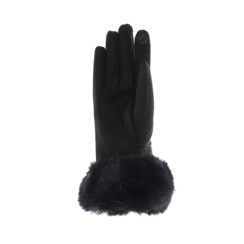 Fashion, accesorii si bijuterii - Femei - Accesorii femei - Manusi femei - Manusi dama, de iarna, din 70% viscoza 30% lana, ButicCochet, cu degete, One size, Negru - MA179 - Infinity.ro