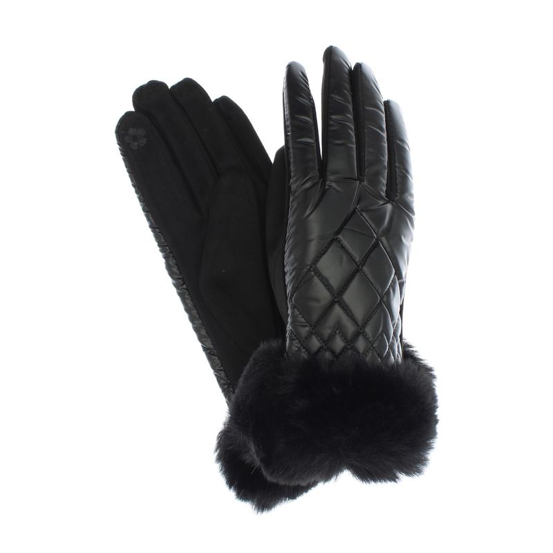 Fashion, accesorii si bijuterii - Femei - Accesorii femei - Manusi femei - Manusi dama, de iarna, din 70% viscoza 30% lana, ButicCochet, cu degete, One size, Negru - MA179 - Infinity.ro