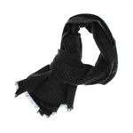 Fashion, accesorii si bijuterii - Barbati - Accesorii barbati - Esarfe si fulare barbati - Esarfa barbati, din casmir / pashmina, 30 x 188 cm, Negru cu gri - ES2271 - Infinity.ro