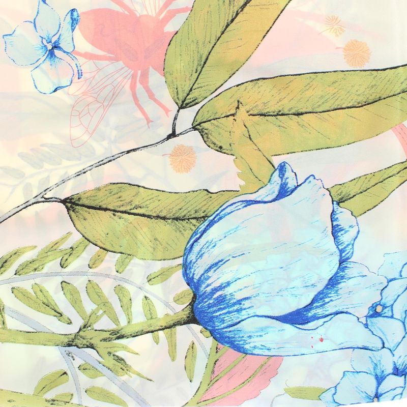Fashion, accesorii si bijuterii - Femei - Accesorii femei - Esarfe si fulare femei - Batic dama, Buticcochet, dimensiune 60x60 cm, 60% poliester 40% matase, imprimeu floral, Rosu - ES1845 - Infinity.ro
