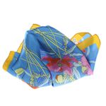 Fashion, accesorii si bijuterii - Femei - Accesorii femei - Esarfe si fulare femei - Batic dama, Buticcochet, dimensiune 60x60 cm, 60% poliester 40% matase, imprimeu floral, Albastru - ES1850 - Infinity.ro