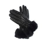 Fashion, accesorii si bijuterii - Femei - Accesorii femei - Manusi femei - Manusi dama, de iarna, din 70% viscoza 30% lana, ButicCochet, cu degete, One size, Negru - MA173 - Infinity.ro