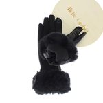 Fashion, accesorii si bijuterii - Femei - Accesorii femei - Manusi femei - Manusi dama, de iarna, din 70% viscoza 30% lana, ButicCochet, cu degete, One size, Negru - MA173 - Infinity.ro