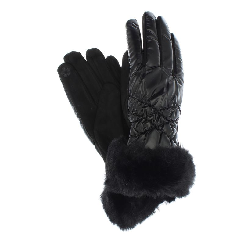 Fashion, accesorii si bijuterii - Femei - Accesorii femei - Manusi femei - Manusi dama, de iarna, din 70% viscoza 30% lana, ButicCochet, cu degete, One size, Negru - MA173 - Infinity.ro