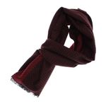 Fashion, accesorii si bijuterii - Barbati - Accesorii barbati - Esarfe si fulare barbati - Esarfa barbati, din casmir / pashmina, 30 x 188 cm, Rosu cu negru - ES2265 - Infinity.ro