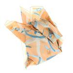 Fashion, accesorii si bijuterii - Femei - Accesorii femei - Esarfe si fulare femei - Batic dama, Buticcochet, dimensiune 60x60 cm, 60% poliester 40% matase, imprimeu floral, Portocaliu - ES1840 - Infinity.ro