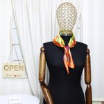 Fashion, accesorii si bijuterii - Femei - Accesorii femei - Esarfe si fulare femei - Batic dama, Buticcochet, dimensiune 60x60 cm, 60% poliester 40% matase, Portocaliu - ES2060 - Infinity.ro