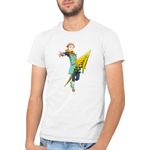 Fashion, accesorii si bijuterii - Barbati - Imbracaminte - Tricouri si bluze barbati - Tricou barbati Seven Deadly Sins King Polearm Strongest Anime Meme, alb, marime 2XL - Infinity.ro