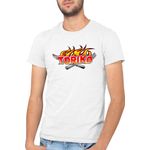Fashion, accesorii si bijuterii - Barbati - Imbracaminte - Tricouri si bluze barbati - Tricou barbati Toriko Logo Gourmet Shounen Hulu Comedy, alb, marime 2XL - Infinity.ro