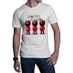Fashion, accesorii si bijuterii - Barbati - Imbracaminte - Tricouri si bluze barbati - Tricou barbati Squid Game Patrol Survival Drama Hwang Dong-hyuk, alb, marime 2XL - Infinity.ro