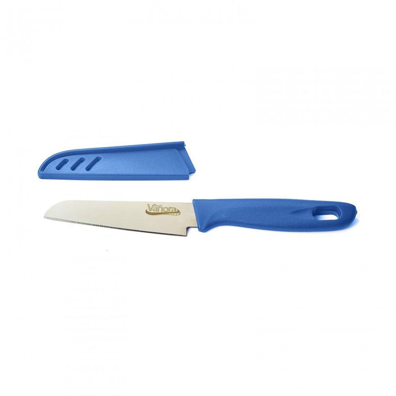 Casa si Gradina - Bucatarie si vesela - Vesela si tacamuri - Cutite si seturi de cutite - Cutit cu teaca 9.5 cm , albastru - Infinity.ro