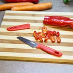 Casa si Gradina - Bucatarie si vesela - Vesela si tacamuri - Cutite si seturi de cutite - Cutit  cu teaca  9.5 cm, rosu - Infinity.ro