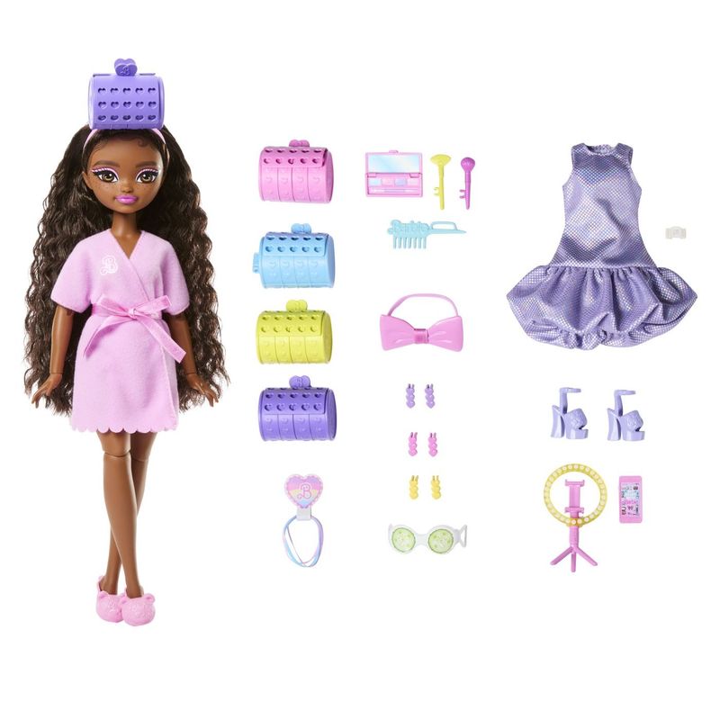 Jucarii, Copii si Bebe - Jucarii si jocuri - Papusi si accesorii - Papusi - Barbie Dream Besties set papusa Barbie Brooklyn pregateste-te cu Barbie - Infinity.ro