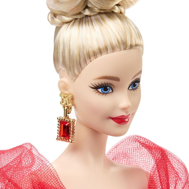 Jucarii, Copii si Bebe - Jucarii si jocuri - Papusi si accesorii - Papusi - Barbie Signature aniversare 80 de ani papusa Barbie blonda cu rochie de bal rosie - Infinity.ro