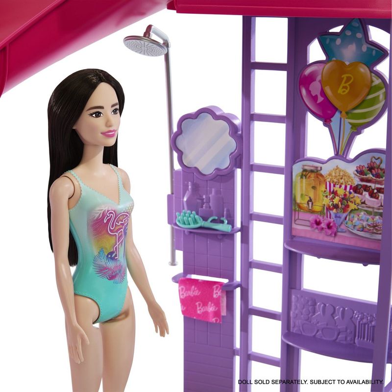 Jucarii, Copii si Bebe - Jucarii si jocuri - Papusi si accesorii - Papusi - Barbie set de joaca piscina de vis cu accesorii - Infinity.ro