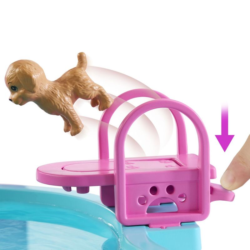 Jucarii, Copii si Bebe - Jucarii si jocuri - Papusi si accesorii - Papusi - Barbie set de joaca piscina de vis cu accesorii - Infinity.ro