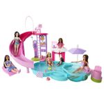 Jucarii, Copii si Bebe - Jucarii si jocuri - Papusi si accesorii - Papusi - Barbie set de joaca piscina de vis cu accesorii - Infinity.ro